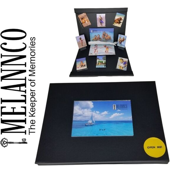 Black Wood Pop up Photo Album Desktop Frame by‎ Melannco - Picture 1 of 8